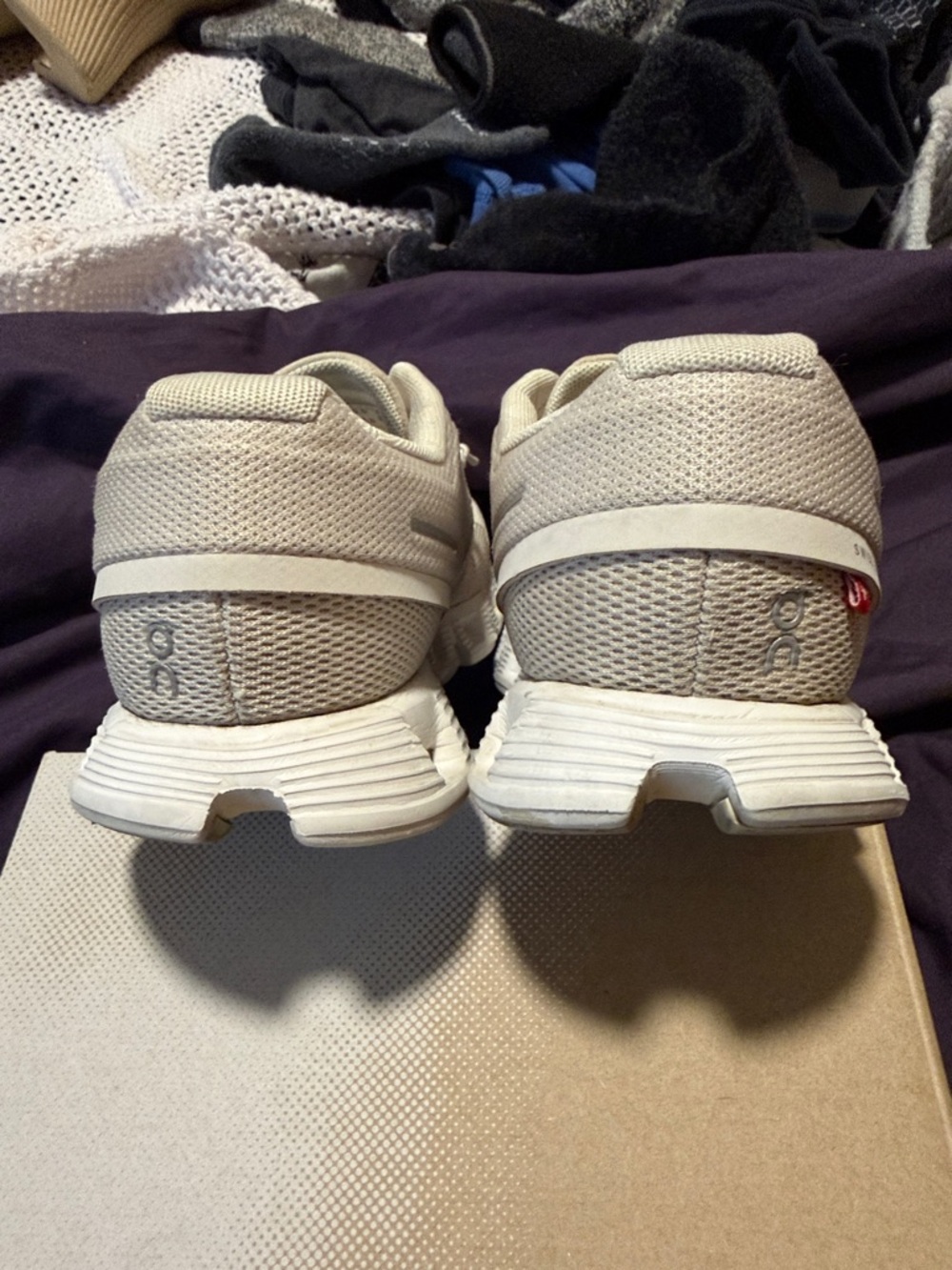 On Cloud Running Women's Beige Cloudrunner Athletic Shoes - Picture 5 of 10